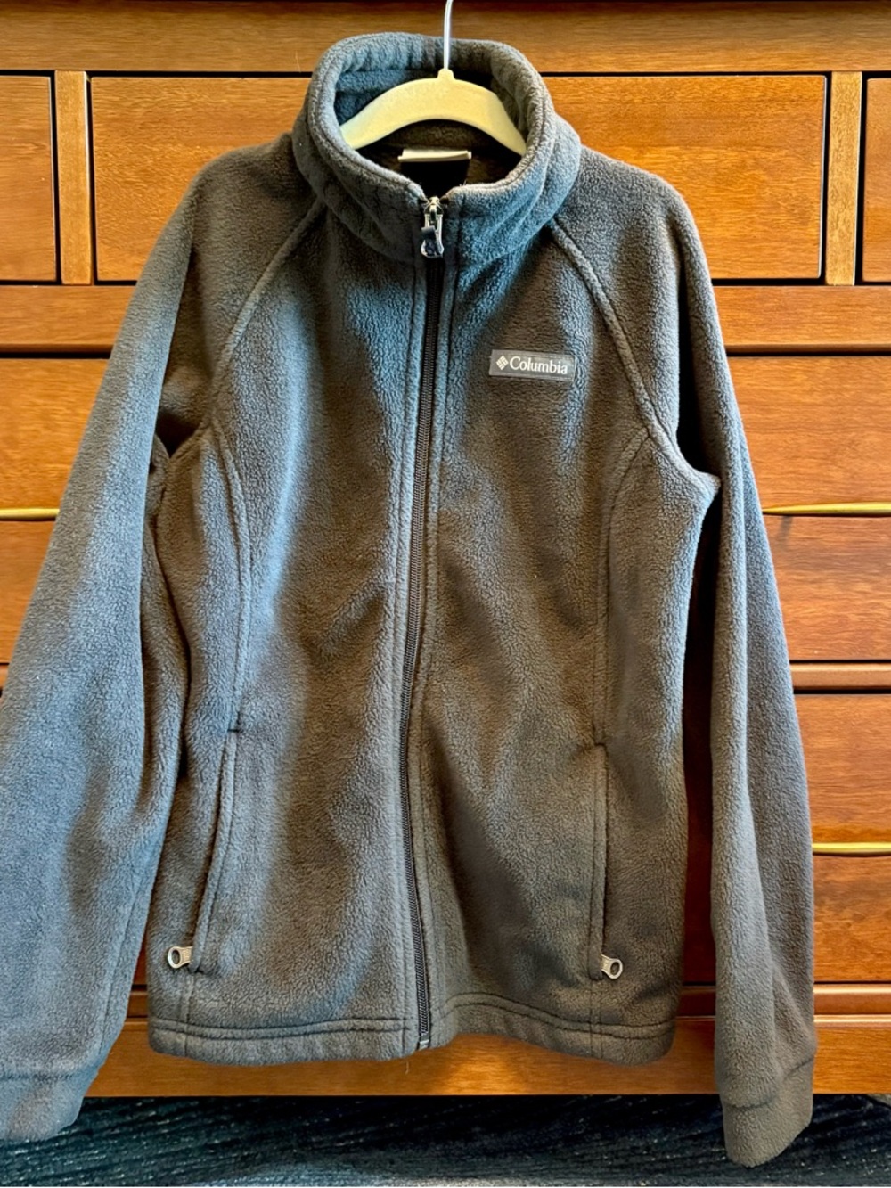 Boys' Black Columbia Steens Mountain II Fleece Full Zip Jacket Large 10/12